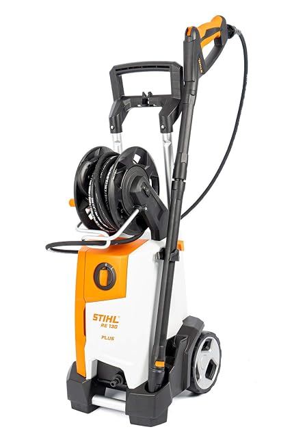 Nettoyeur haute pression Stihl RE 130 PLUS avec rotabuse et chariot intégré, photographie produit